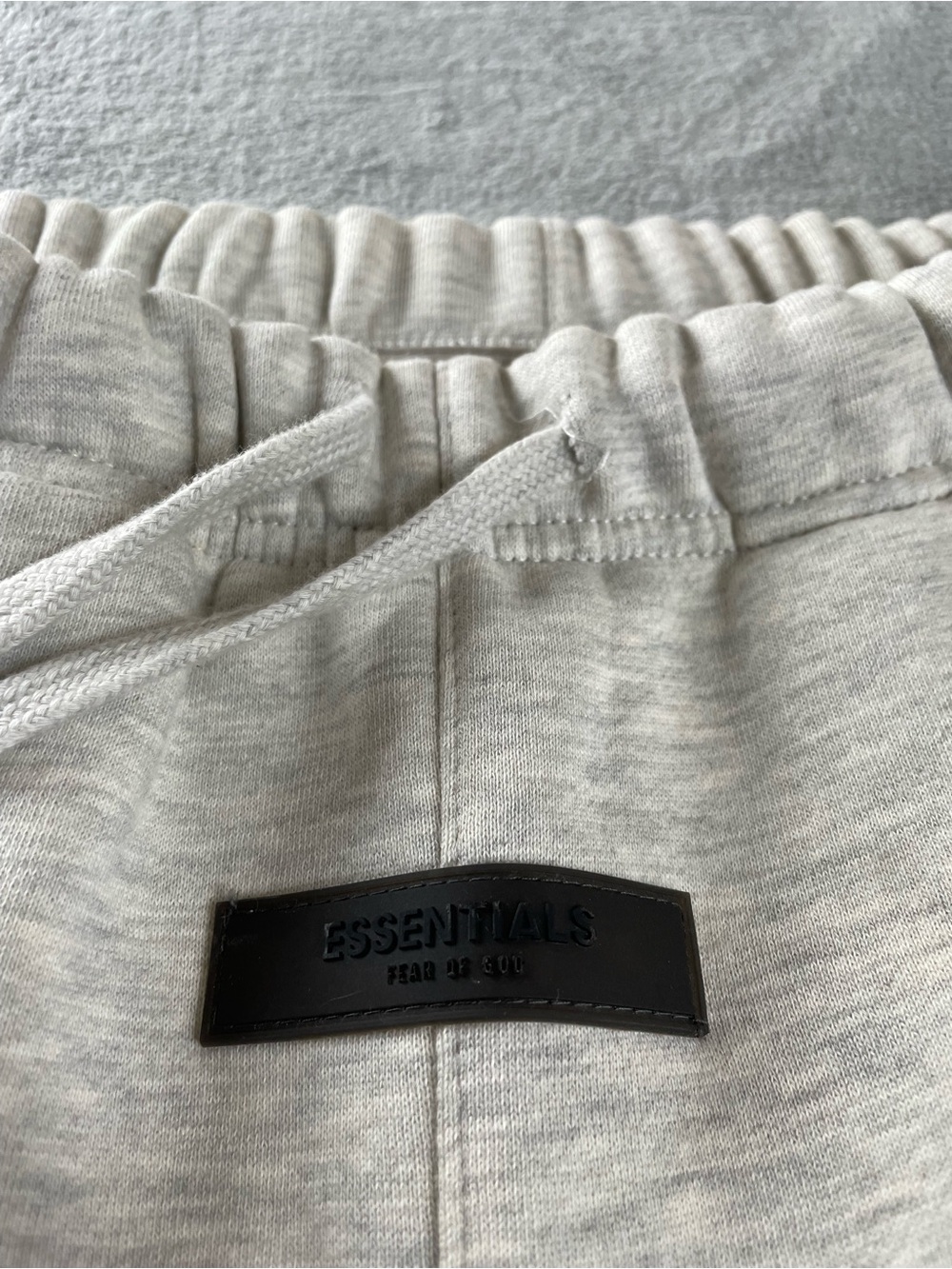 Fear of God Essentials Shorts Gray Cotton Polyester Fleece, Pockets Drawstrings - Picture 3 of 14